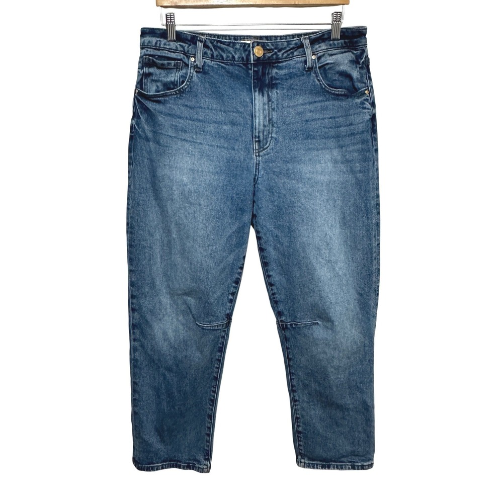 Kut from‎ the Kloth Ashley Slouchy Barrel Jeans Womens 10 Petite High Rise Denim